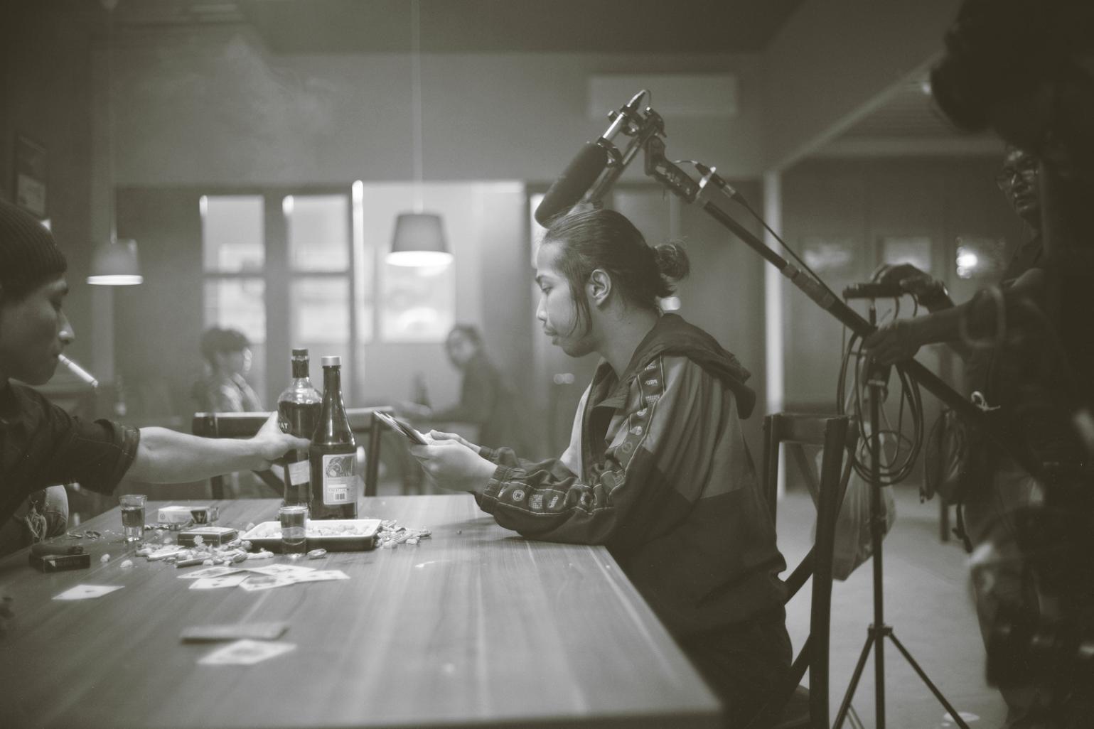 Journalist conducting an interview in a professional setting